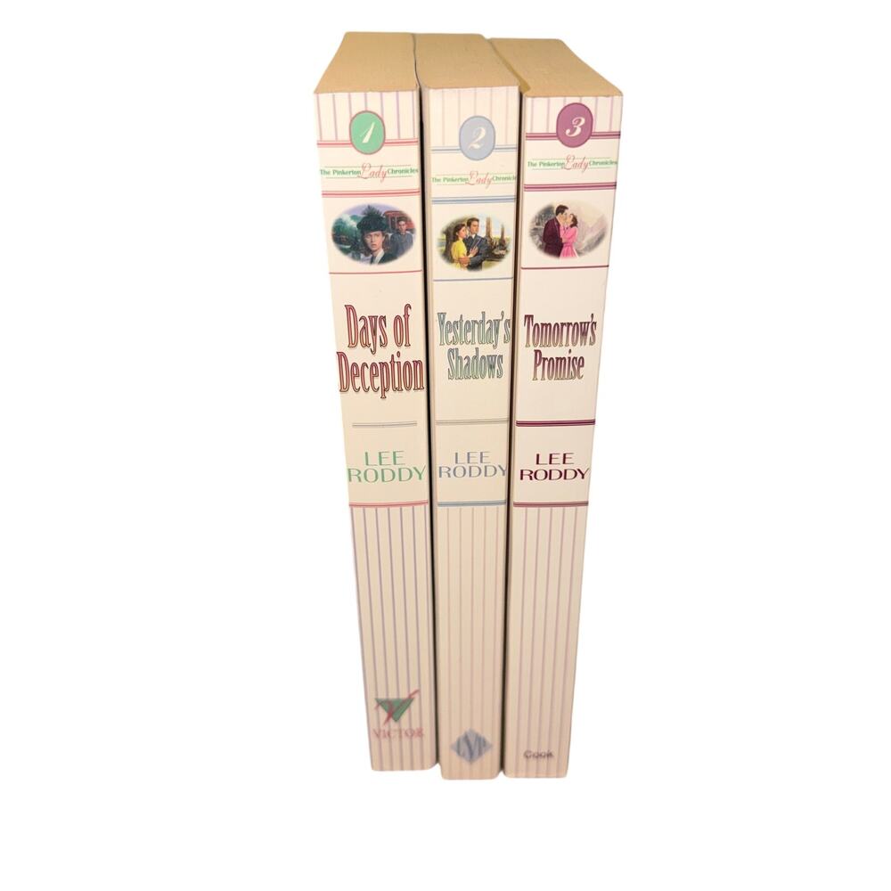 The Pinkerton Lady Chronicles Books 1-3 Lee Roddy Paperback Fiction Christian